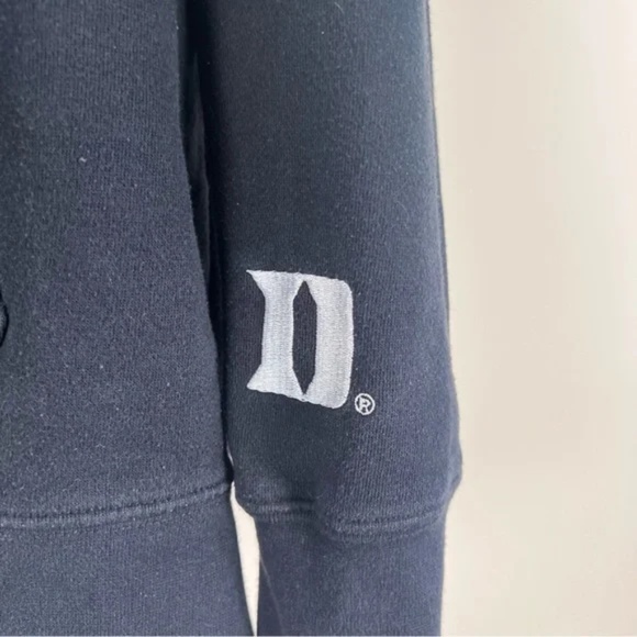 Duke Blue Devil’s Colllegiate Basketball sports Men's Black logo Hoodie large - Picture 3 of 5